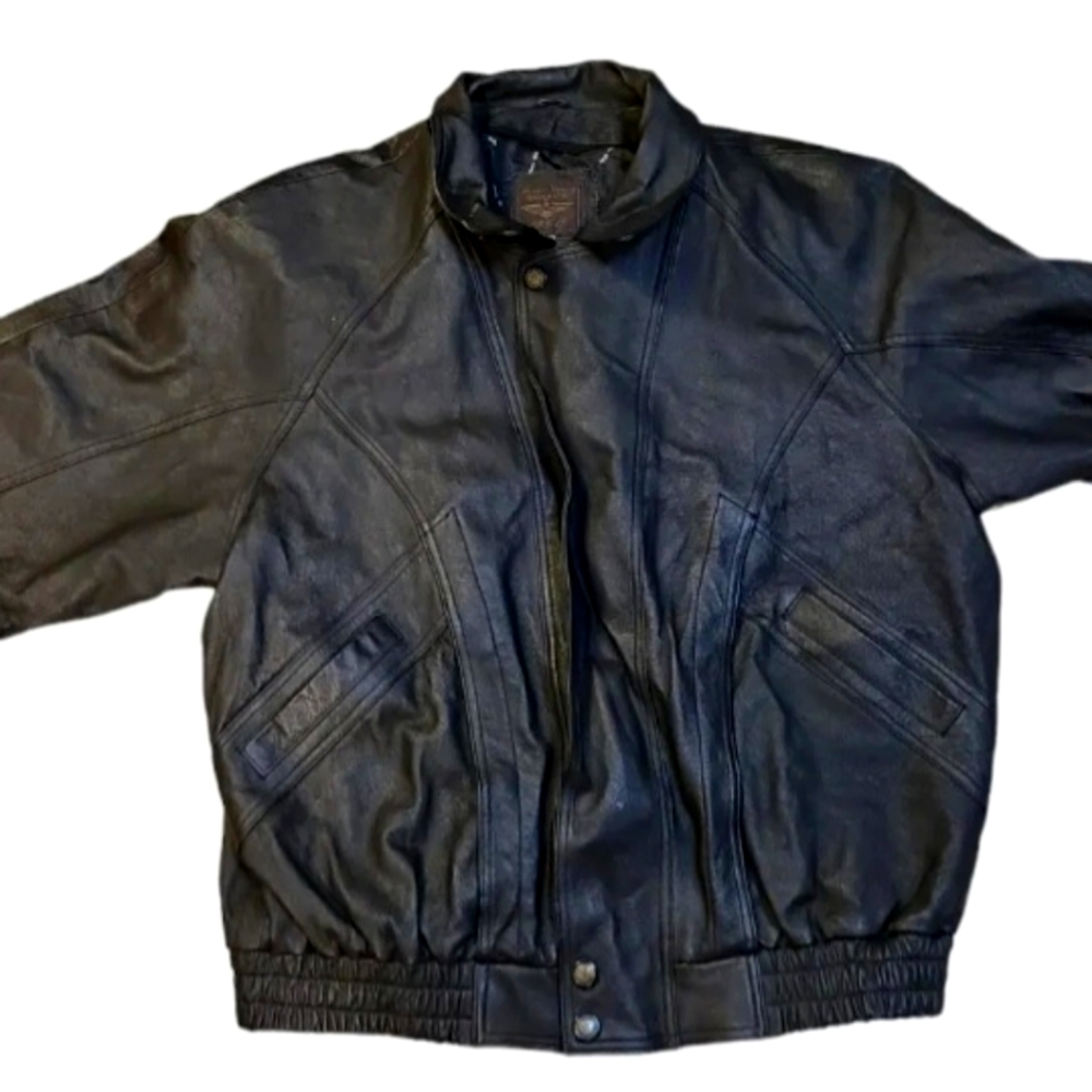 Rare Vintage MoDa Mida Bellagio Made In Italy Motorcycle Jacket Worn XXL Coat